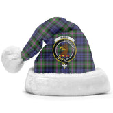 Clan Baird Modern Tartan Crest Christmas Santa Hat HR27 Baird Modern Tartan Tartan Santa Hat